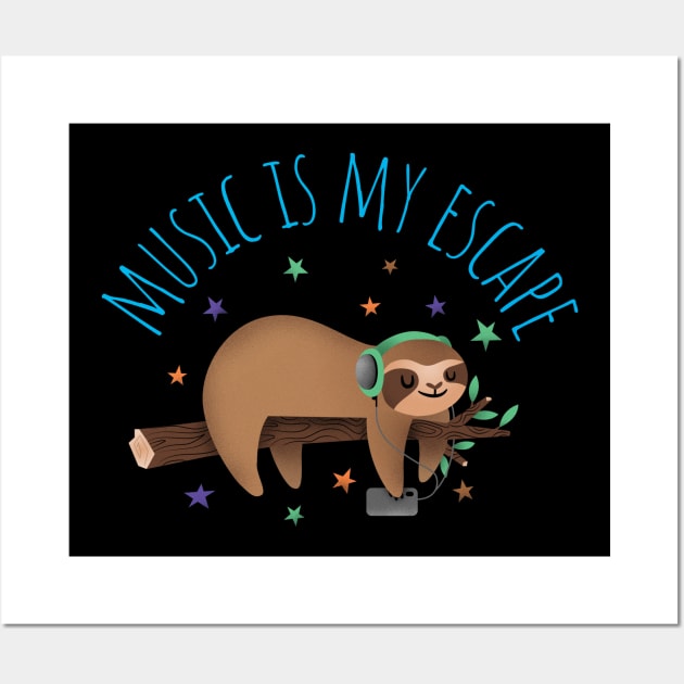 music is my escape Wall Art by juinwonderland 41